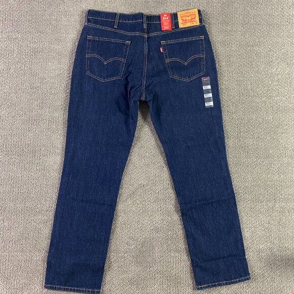 NWT Levi's 514 Straight Leg Jeans Men's 38 x 32 Regular Fit Blue Stretch - Picture 3 of 16